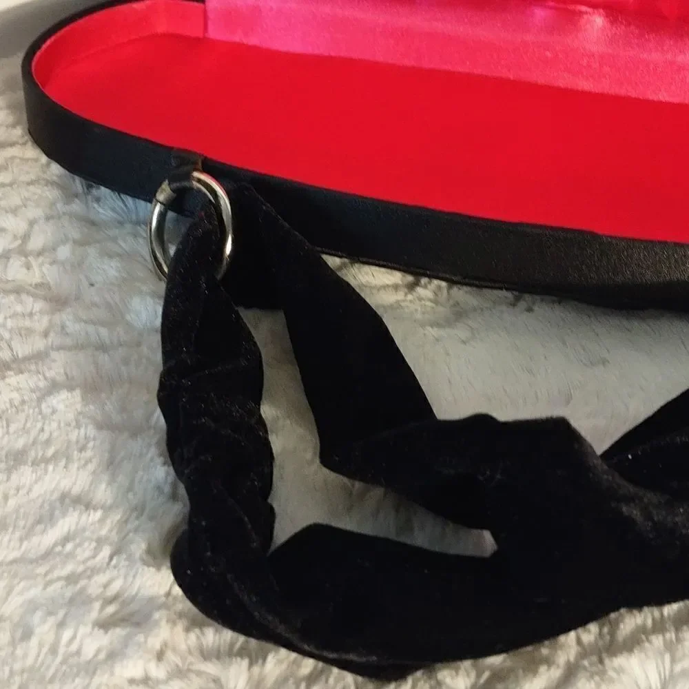 Victoria's Secret Black Satin Clutch